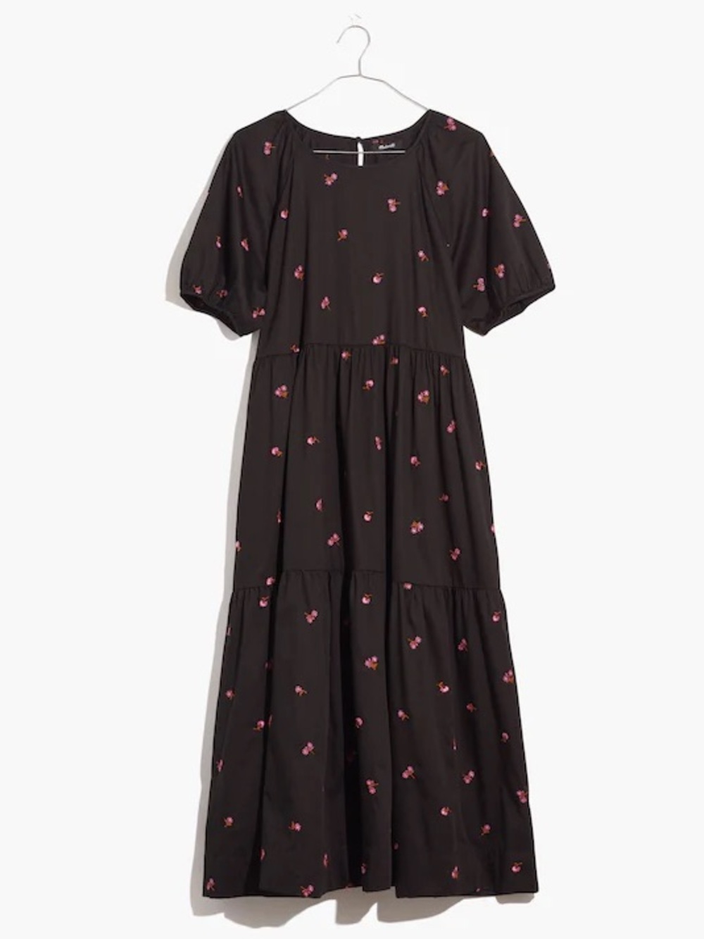 Madewell short-sleeve Cattall Tiered Dress in Amie Floral M